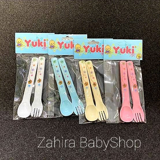 SENDOK GARPU YUKI, SPOON &amp; FORK BABY YUKI