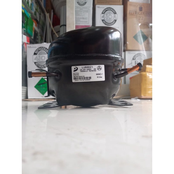 KOMPRESOR LEMARI ES KULKAS 2 PINTU AQUA SANYO 1/5pk LU66DZ1