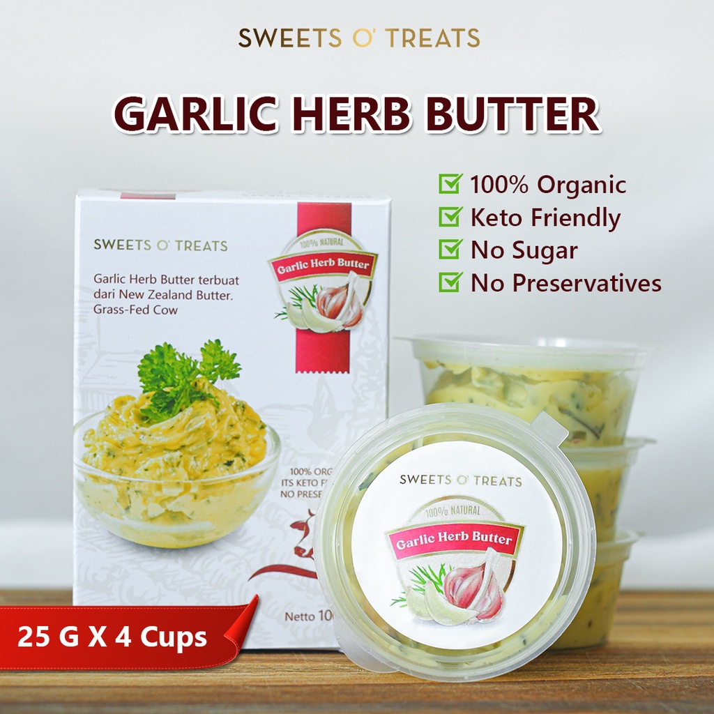 

Garlic Herb Butter 100gr - BESTSELLER GARLIC HERB BUTTER