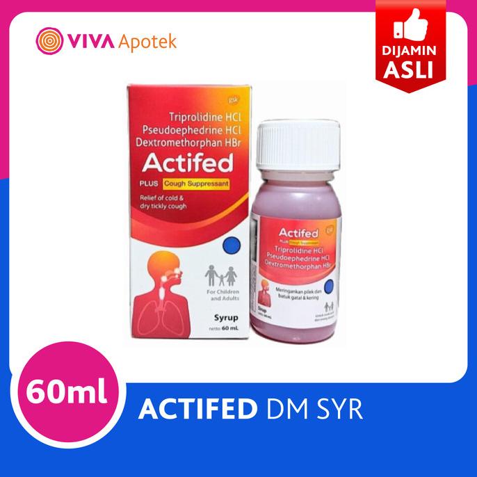 Actifed DM Syrup Merah 60 ML HRG DISKON