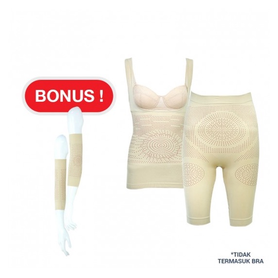 Promo SUGOI Slimming Suit korset pelangsing perut tangan dan kaki