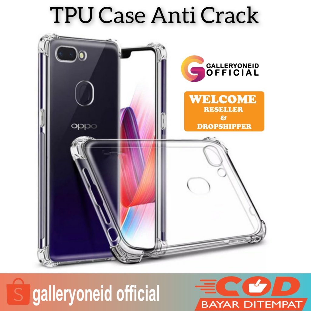 Soft Case Anti Crack Oppo A31 A52 A92 A5 A9 2020 TPU Silicone Bening Transparan