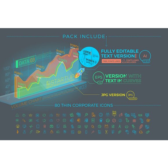 Colorful Corporate Infographics