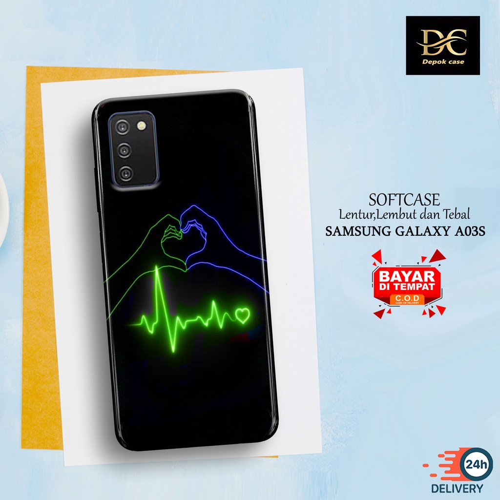 Case Samsung Galaxy A03s Terbaru - Fhasion Case LOVE - Casing Hp Samsung Galaxy A03s Terbaru - Softc