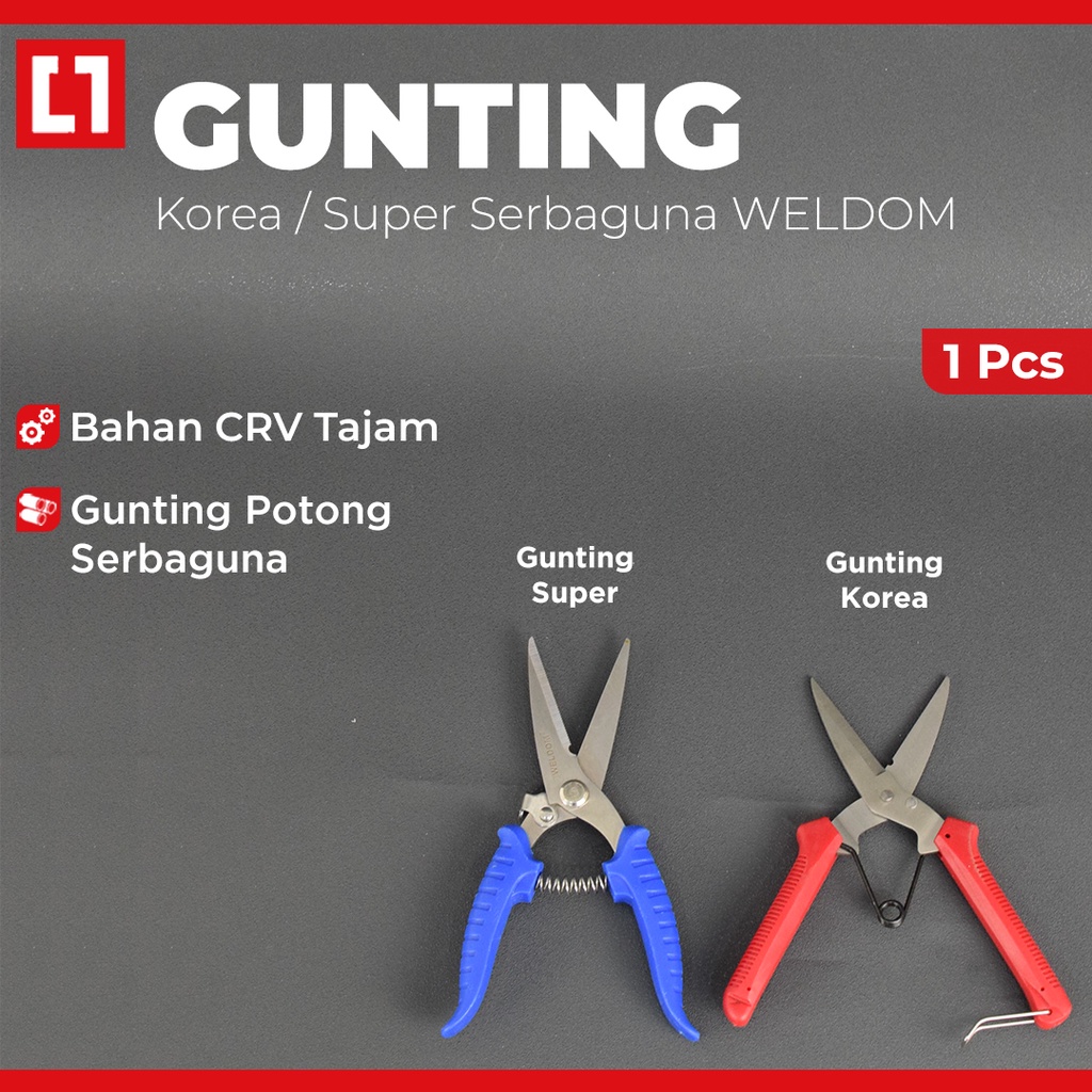 Gunting Serbaguna Tajam Dahan Daun Tanaman Ranting Seng 8'' - Weldom