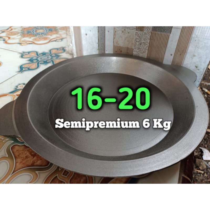 Loyang Martabak Bangka Semipremium 16-20 Berat 6 Kg Plus Tutup