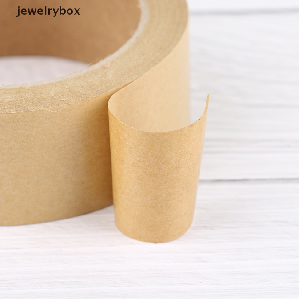 Pita Perekat Bahan Kertas Kraft Warna Coklat Ukuran 30m Untuk Kotak Penyegelan Butik