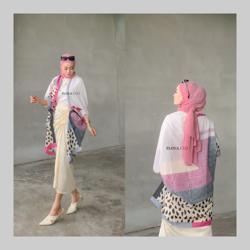 OUTER SCARF // BAHAN VOAL // DESIGN PRINT //