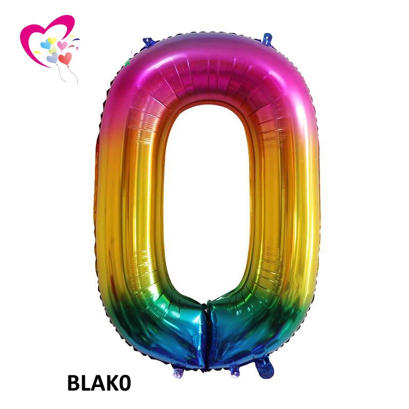 Balon Angka Besar Ukuran 40inch (105-108cm) - Balon Dekorasi Acara