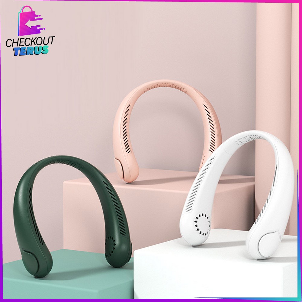 CT C541 Kipas Angin Kecil Isi Ulang Portable USB Rechargeable Kipas Angin Mini Gantung Leher Isi Ulang