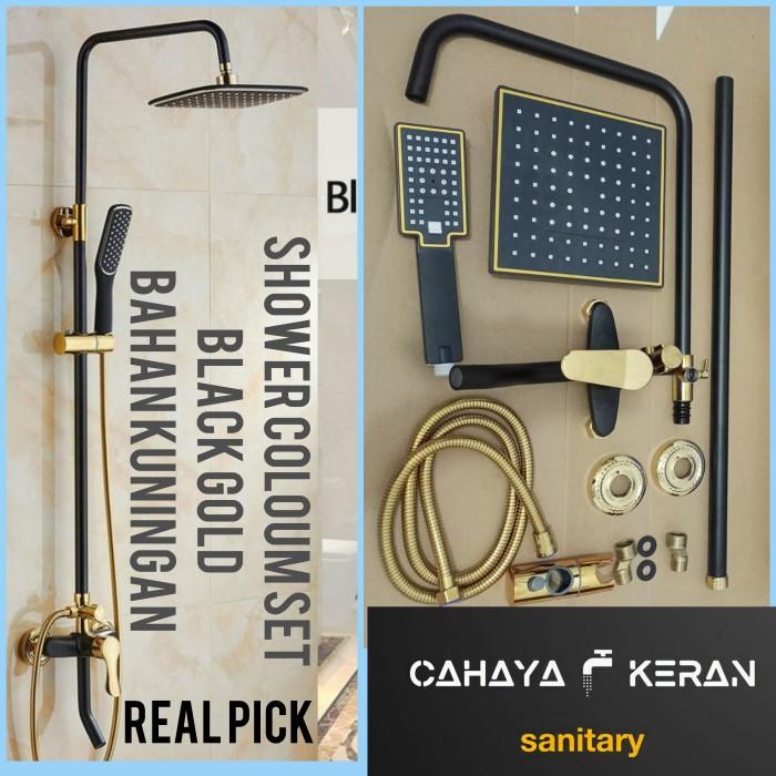 Tiang Shower Tiang Coloum Gold Murah/Head Shower Tiang/Kran Air Panas Dingin