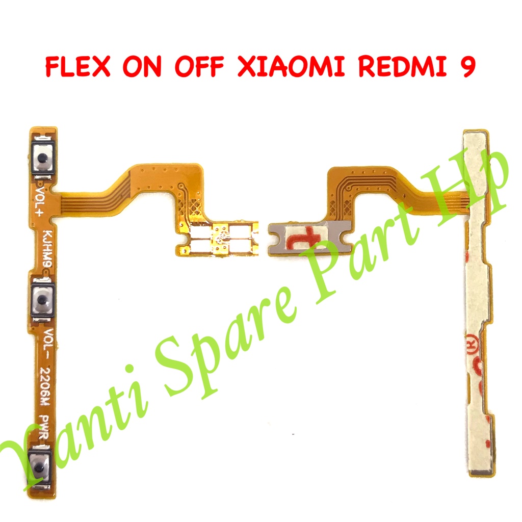 Flexible On Off Xiaomi Redmi 9 Original Terlaris New