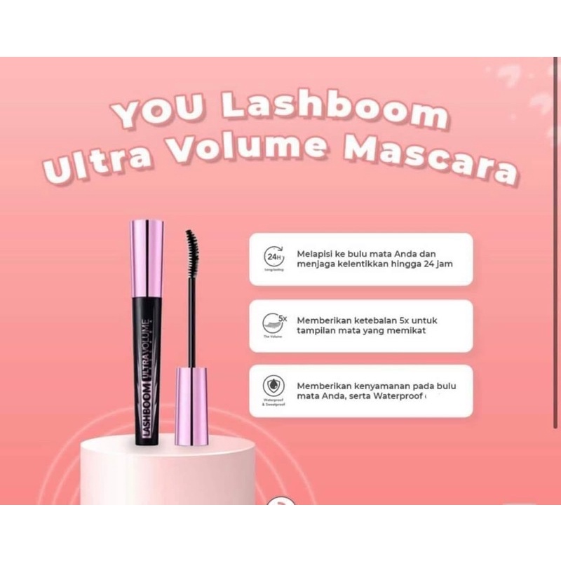 YOU LASHBOOM ULTRA VOLUME MASCARA || YOU MASCARA WATERPROOF