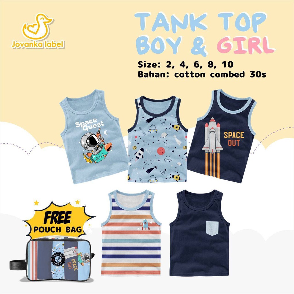 JOVANKA LABEL TANKTOP BOY&amp;GIRL