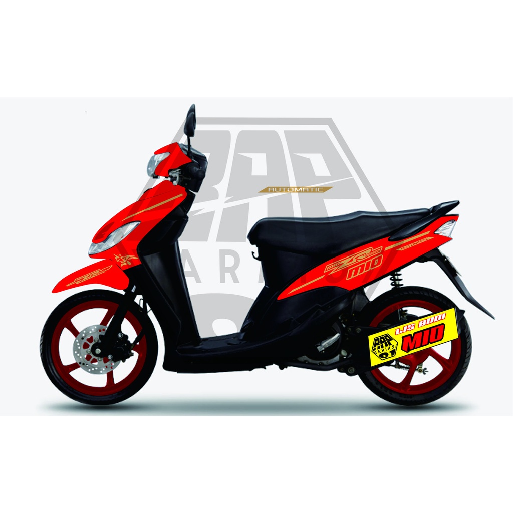 stiker LisBodi MIO,stiker cutting motor MIO SPORTI dll