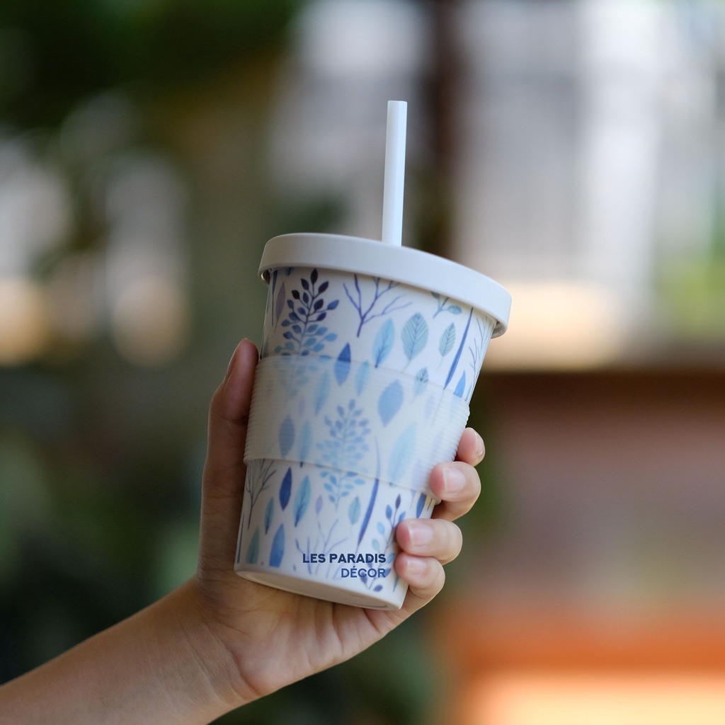 Botol Minum Tumblr Food Grade + Sedotan Qucina 100% Recyclable