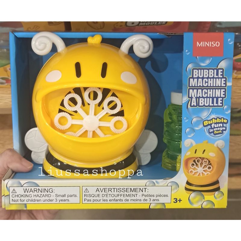 Mainan Miniso - Bee Bubble Machine