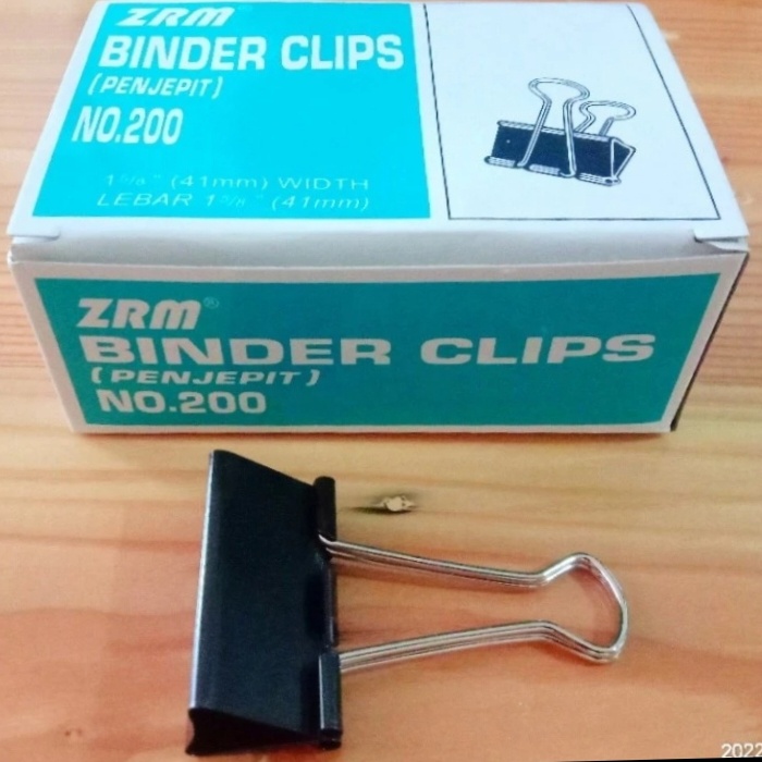 

Clip Kertas / Binder Clip No. 200 Isi(12pcs)