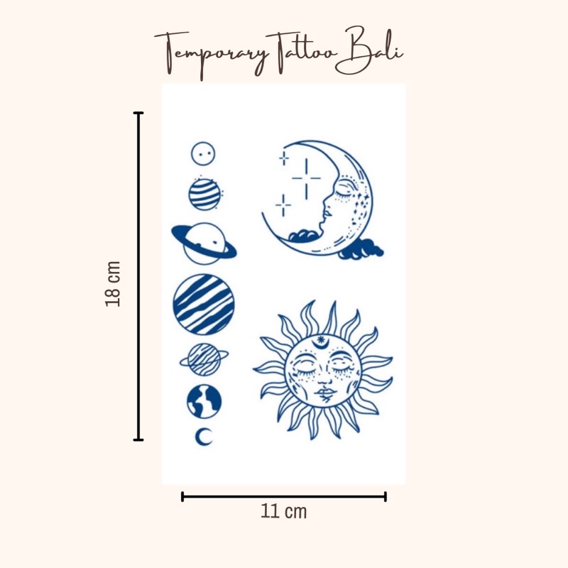 Temporary Tattoo / Semi Permanent / Tattoo Sementara
