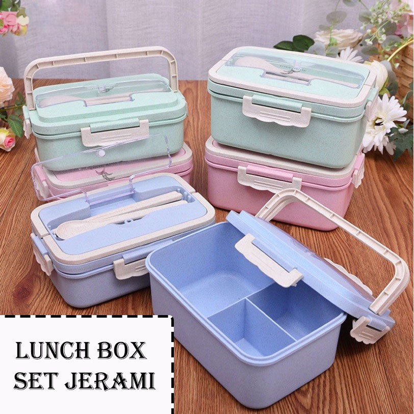 Lunch Box Jerami / Kotak Makan Jerami / Kotak Bekal Jerami