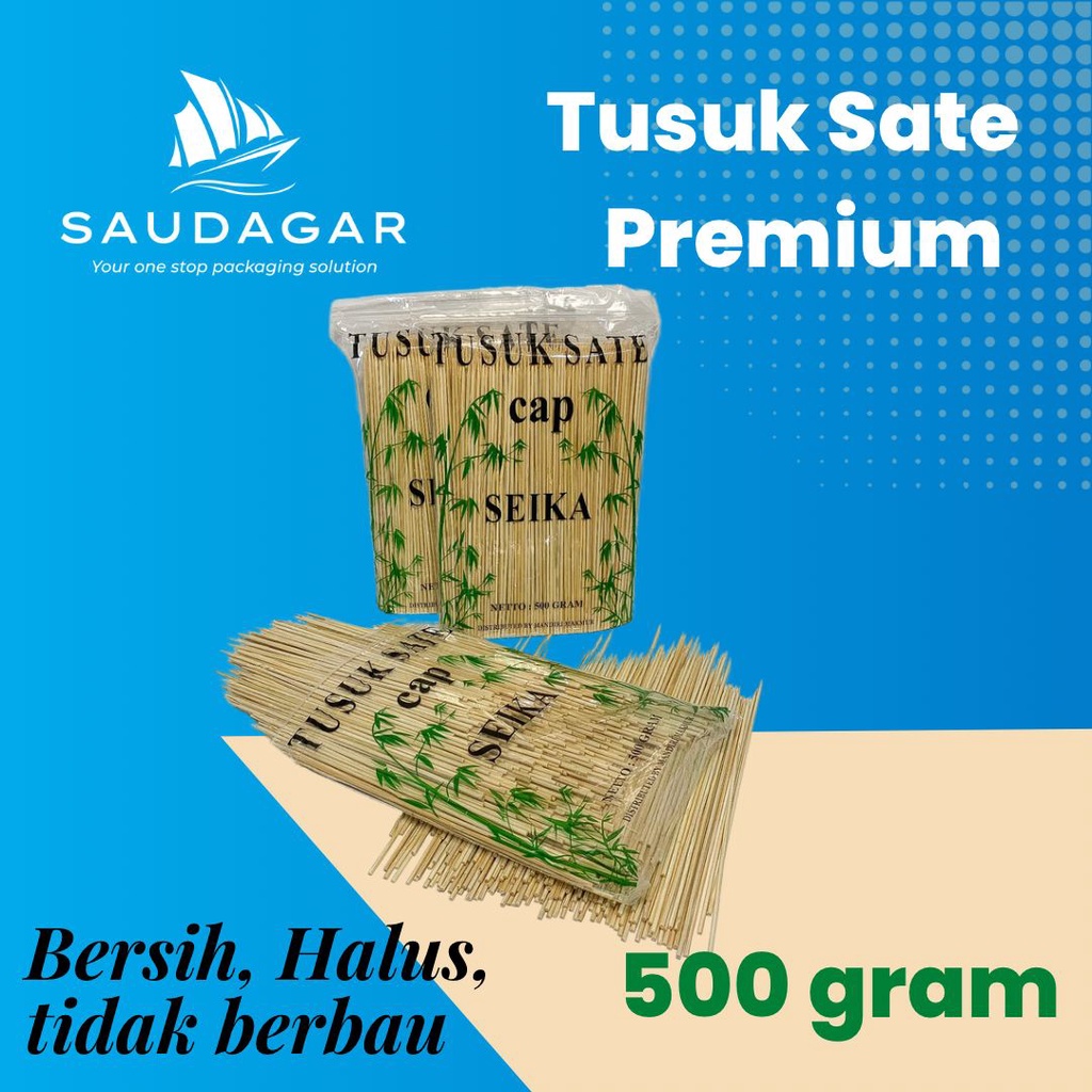 Tusuk Sate Bambu Premium 500 gram