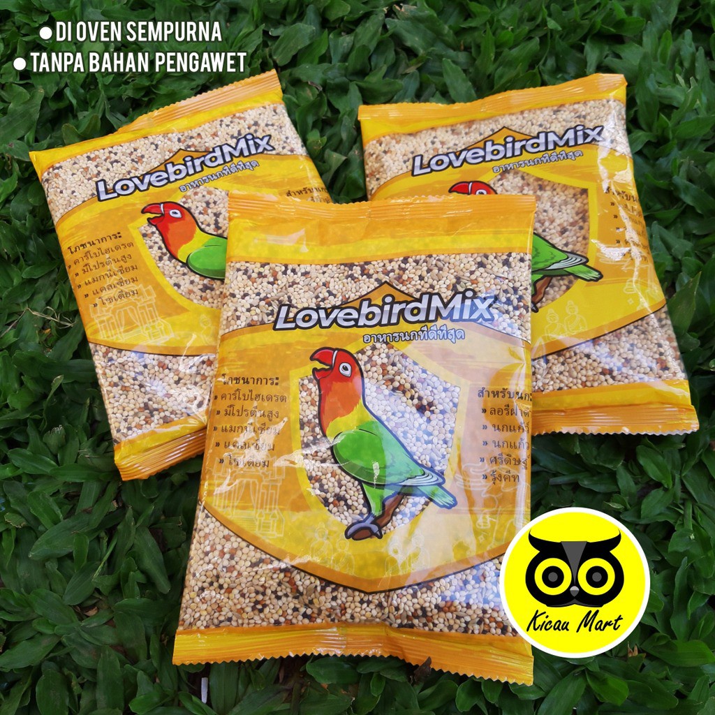 LOVEBIRD MIX MILET CAMPUR PAKAN BURUNG LOVE BIRD PARKIT FINCH FALK MILTIH VITAMIX SEED SEMPATI PTVLB