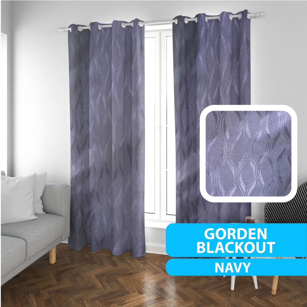 Gorden Blackout Import Mewah Coklat Tua 12 Lubang Lebar 135 Cm - Hordeng - Korden - Horden - Gordeng - Tirai - Gordyn - Curtain - Ordeng Jendela Polos Minimalis