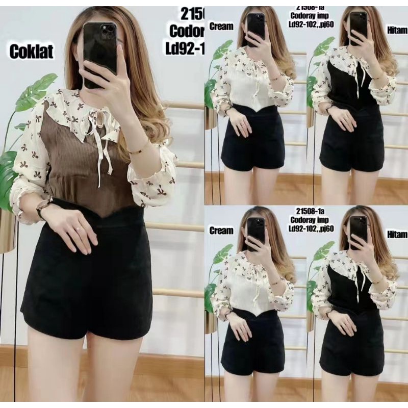 fhasion wanita-atasan bluese rajut slimfit premium import/termurah/tebaru/trendy kekinian