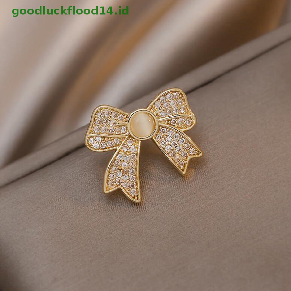 Bros Bentuk Bunga Matahari Ikatan Simpul Aksen Kristal Berlian Imitasi Untuk Aksesoris Pesta Pernikahan