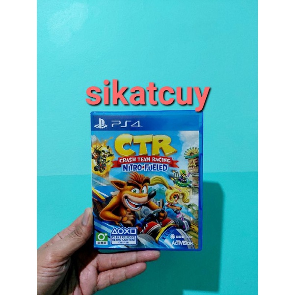 BD KASET CD BEKAS SECOND PS4 CRASH TEAM RACING CTR NITRO FUELED