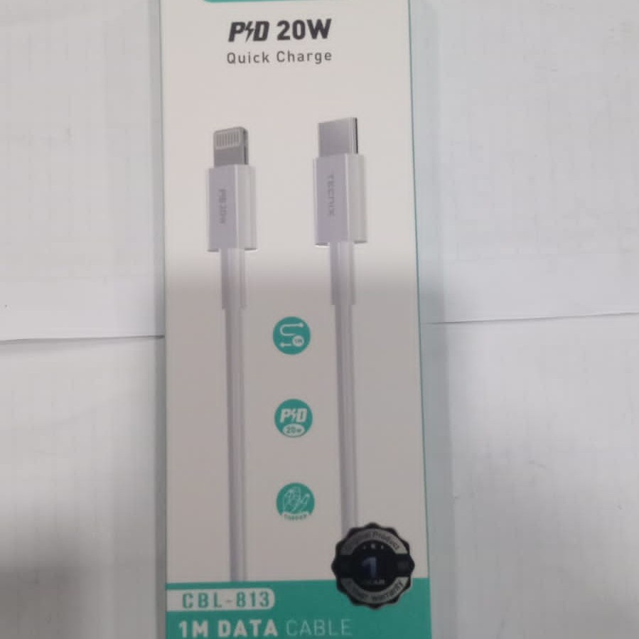 Kabel Data 20w Type-C to Lightning iphone Tecnix CBL-813