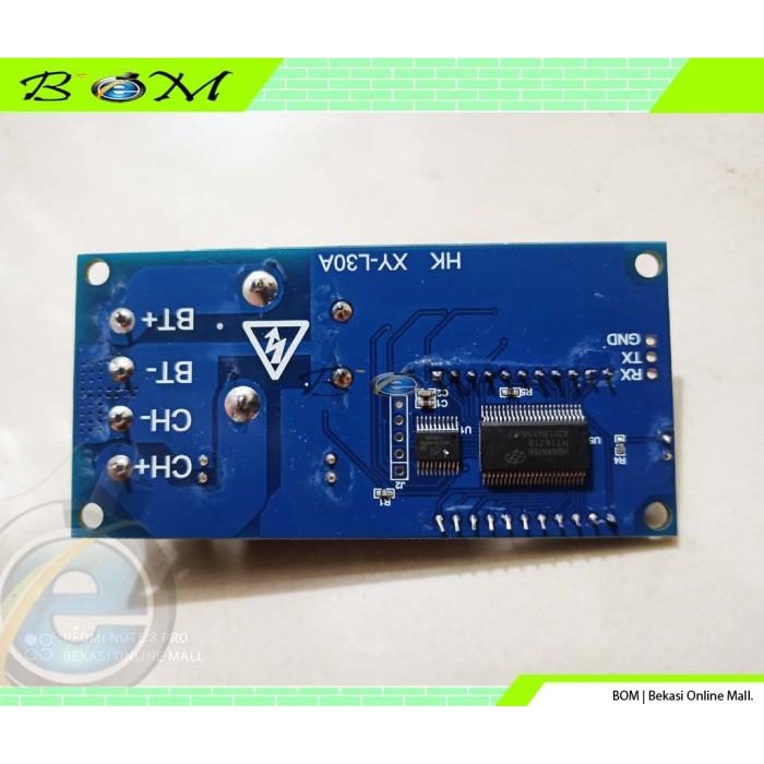 Modul kit rangkaian Charger Aki Digital LCD Otomatis Cut Off 30A Amper