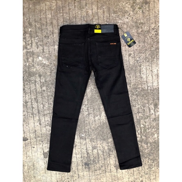 Celana panjang jeans street pria hitam polos/celana panjang jeans skiny/celana panjang terbaru masa kini