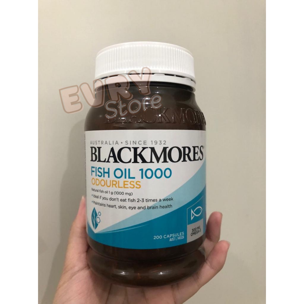 Blackmores Fish Oil 1000mg Omega-3 Odourless 200'