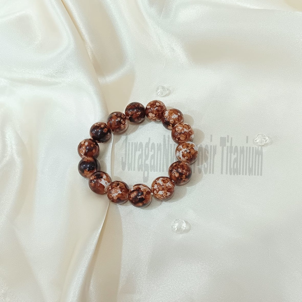 GELANG GIOK BATU ALAM WARNA BERSERAT SUPER ELOK ANTIK ANTI KARAT&amp;ANTI LUNTUR