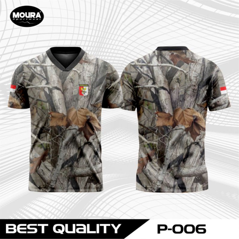MOURA | Baju Jersey Camo Perbakin | Custom Nama Logo | Gratis Buff | Dryfit Premium