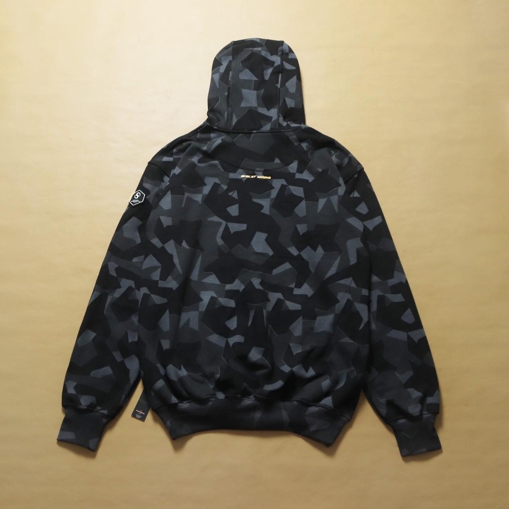 HOODIE JAKET PRIA SKM CAMO GEROMETRIC I HOODIE SANDWASH SKM&amp;PREVILLE FULL TAG &amp; LABEL