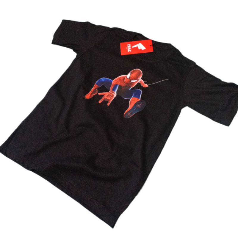 KAOS ANAK DAN DEWASA SPIDERMAN HITAM
