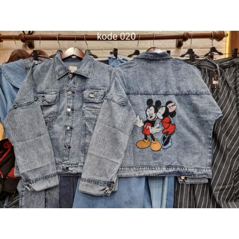 jacket denim mickey & minie