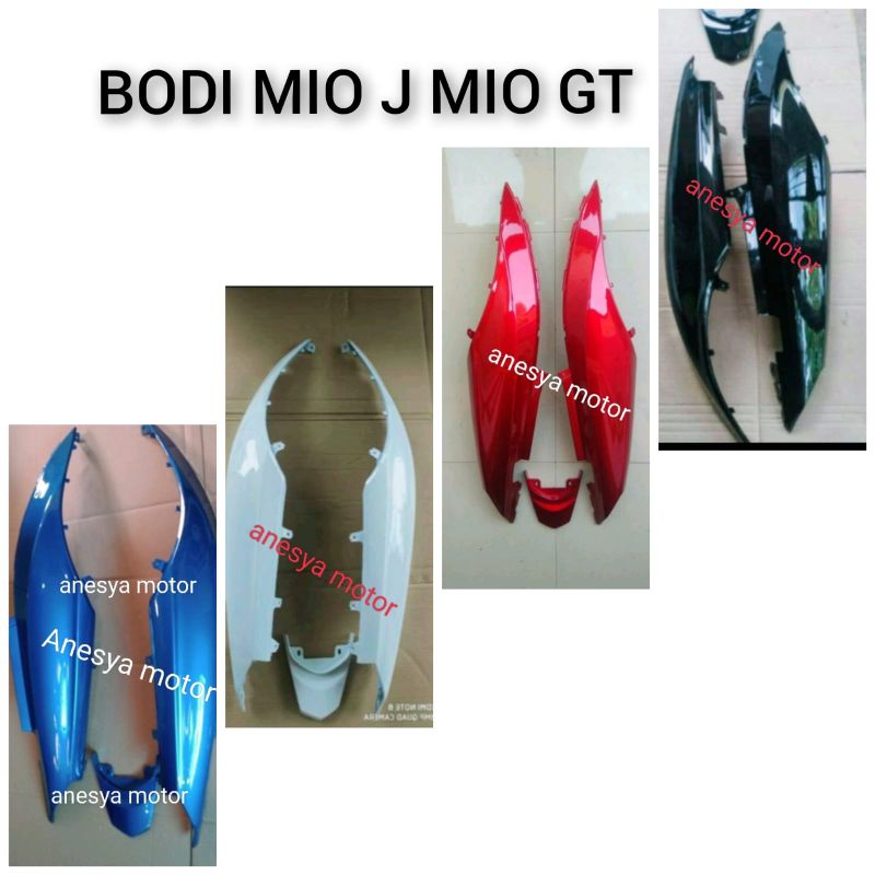 Bodi mio J Mio GT biru hitam merah biru cover bodi samping mio j mio gt h