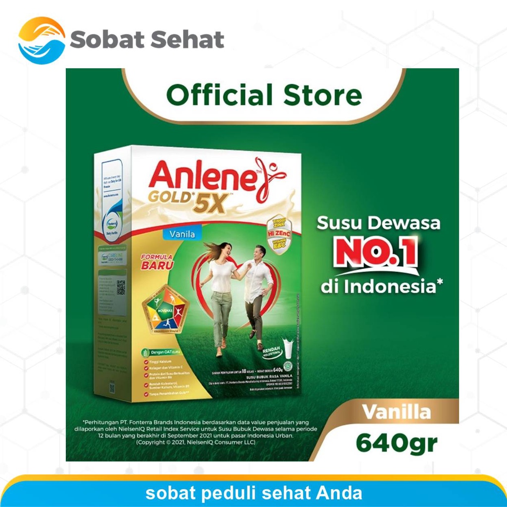 

Anlene Gold 5x Vanilla 640 gr