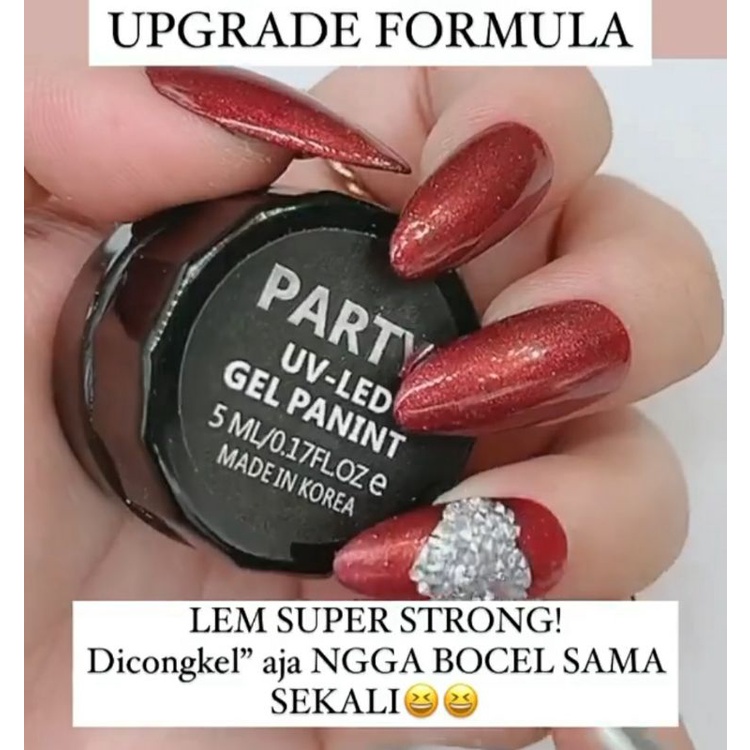 Lem Aksesoris Nail art / Lem Kuku / Lem kuku UV LED Gel / Lem Aksesoris PARTY Original