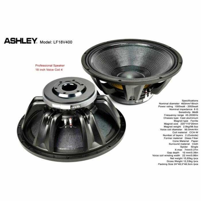 speaker component ashley LF18v400/LF18 v400 18inch 1000-2000watt low