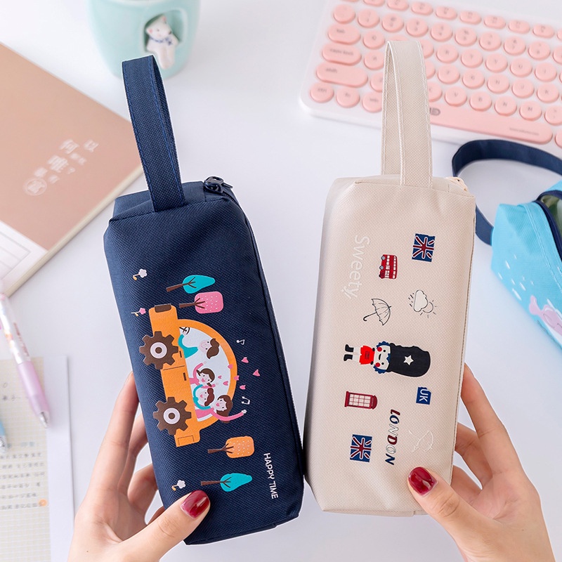 

Kawaii Pencil Cases for Girls School Supplies Stationery Organizer Cute Pouch Large Capacity Desk Ac