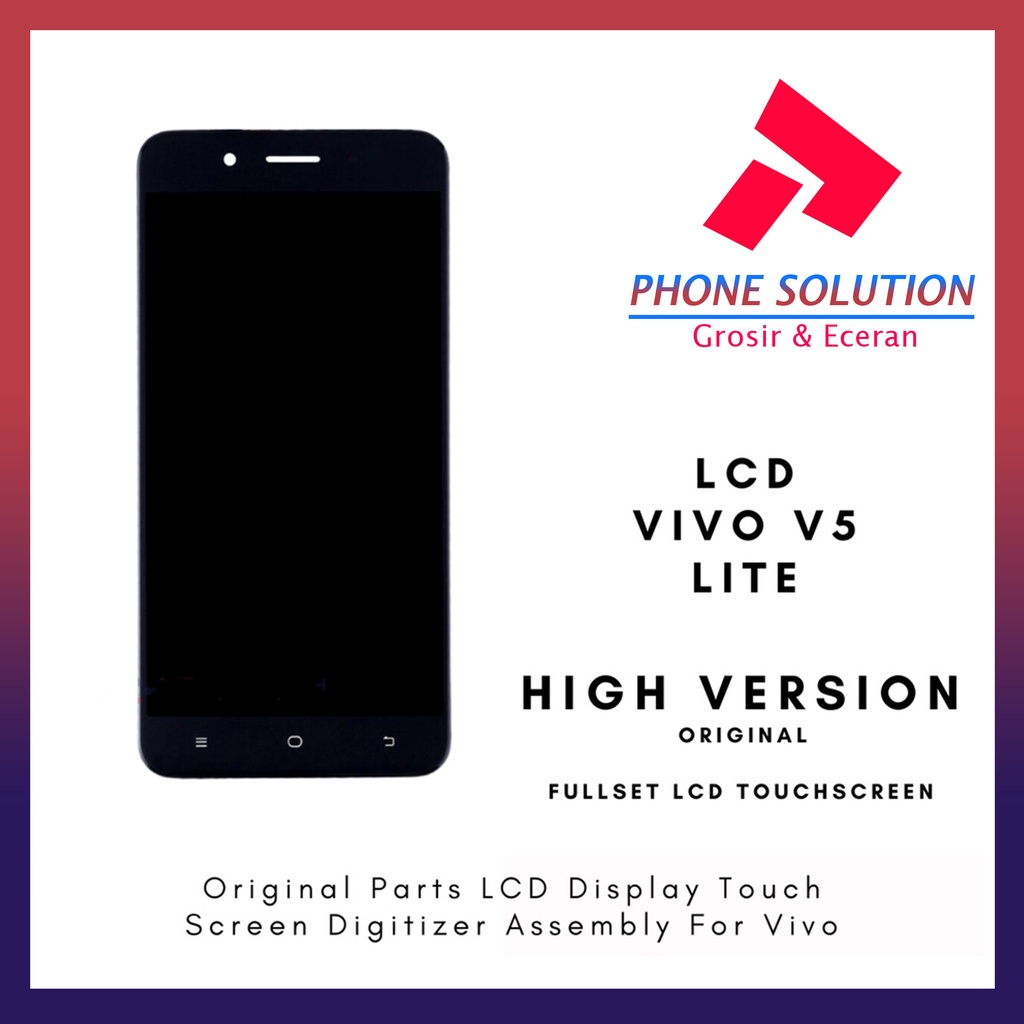LCD Vivo V5 Lite ORIGINAR 100% Fullset Touchscreen // Supplier LCD Vivo - Garansi 1 Bulan