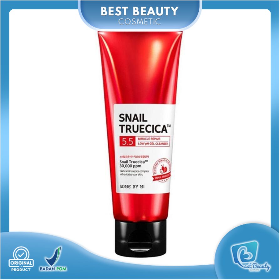 ★ BB ★  [BPOM] SOMEBYMI Snail Truecica Miracle Repair Low pH Gel Cleanser 100ml - SOME BY MI