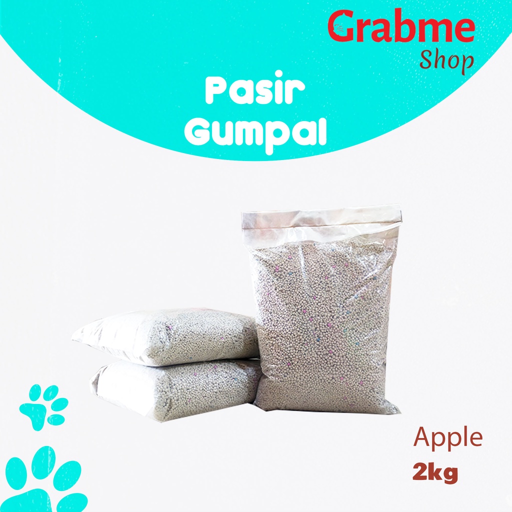 Pasir kucing gumpal wangi cat litter premium 2kg