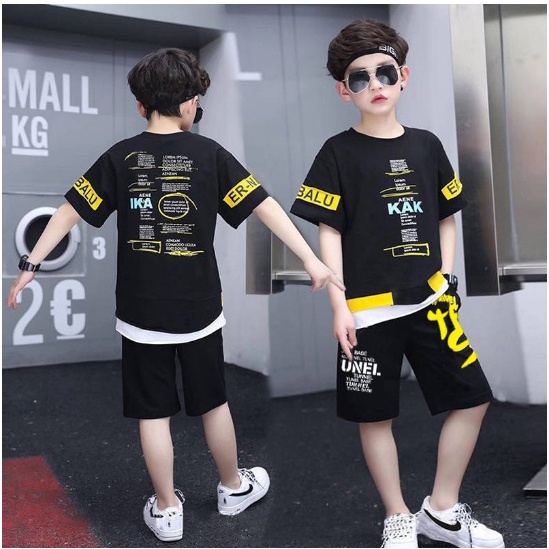 baju anak laki laki import Setelan Anak Tanggung Usia-Umur SD SMP kartun KAK