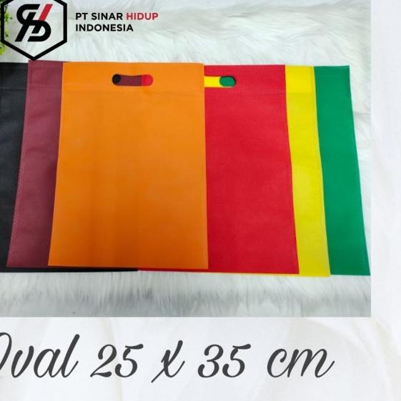 

Tas Kain / Goodie Bag SPUNBOND Uk 25x35 cm OVAL - Orange