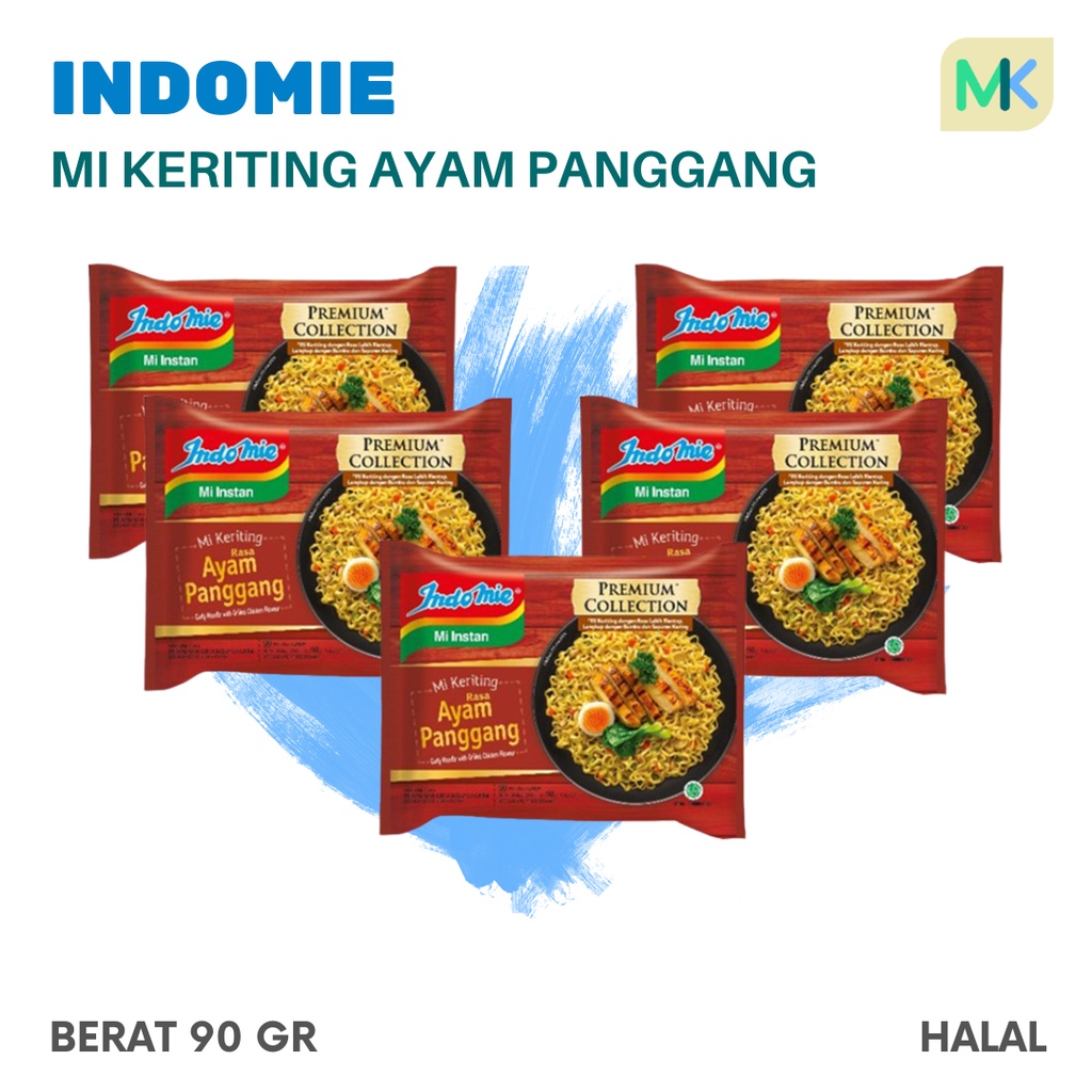 

5 PCS INDOMIE KERITING RASA AYAM PANGGANG 90GR